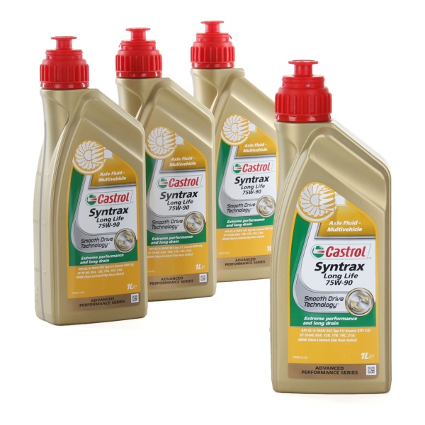 Set 4 Buc Ulei transmisie manuala Castrol Syntrans Long Life 75W-90 1L